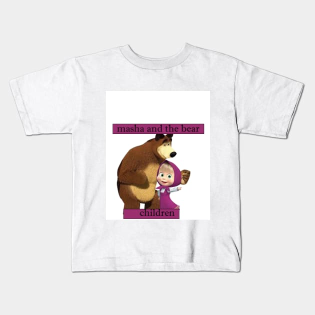 children  Masha and the bear Kids T-Shirt by S.A.M1